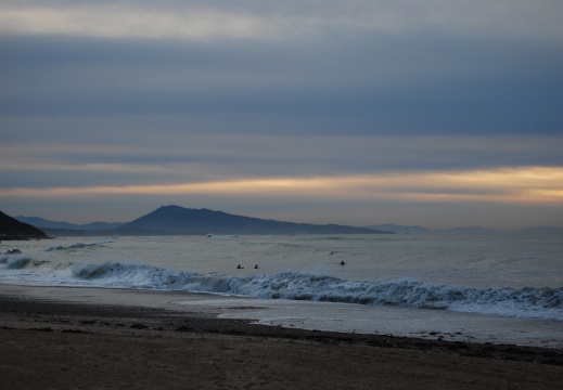 Coucher du soleil sur le Jaizkibel